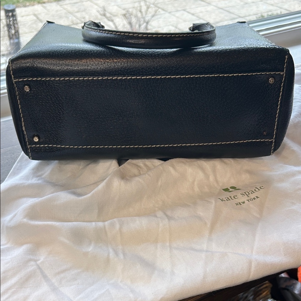 Kate Spade Black Tote Bag with gold Accents - Picture 10 of 10